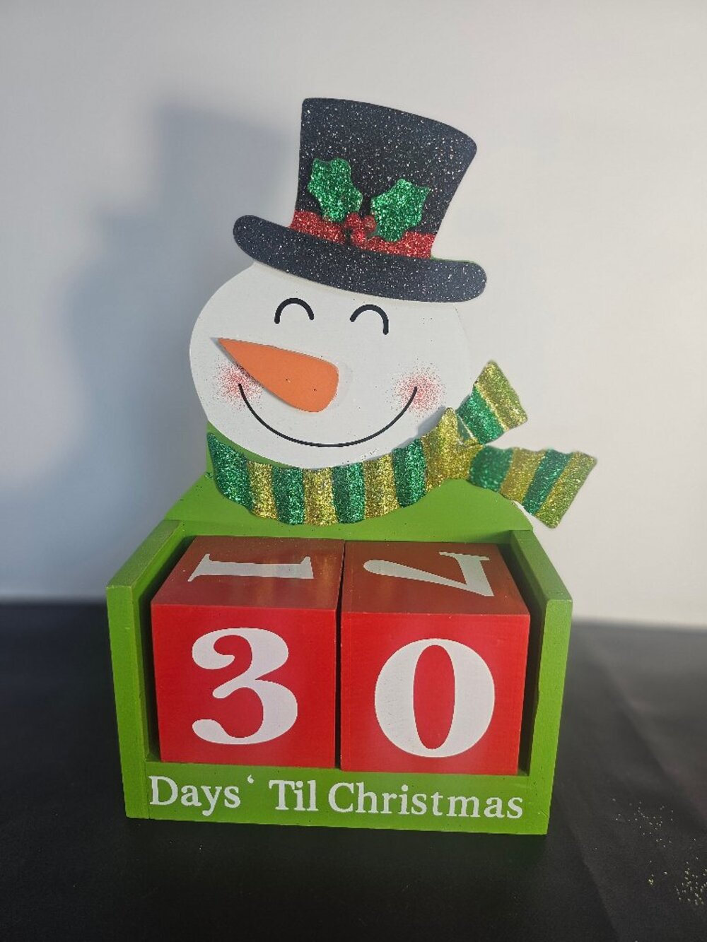 Rustic Wood Snowman "Days Till Christmas" Holiday Countdown Decor Hobby Lobby